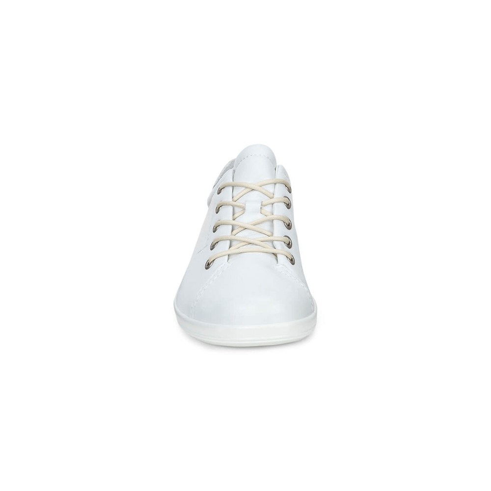 Tenis Mujer - ECCO Soft 2.0 Tie - Blancos - YOX203951